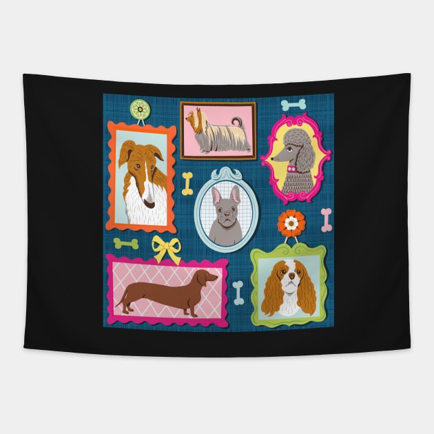 Pup Art Tapestry by Ruby Ritz