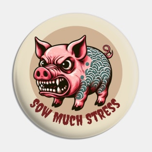 Anxiety pig Pin