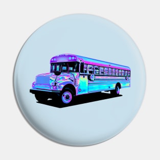 Holographic Purple School Bus Pin