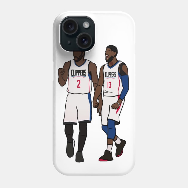 Kawhi Leonard x Paul George NBA LA Clippers Phone Case by xavierjfong