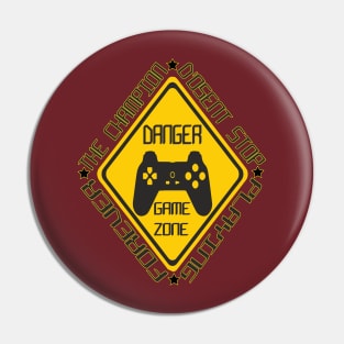 gamer danger game zone |gaming collection Pin