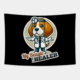 Beagle doctor Tapestry