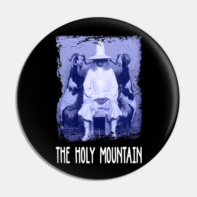 Alejandro's Surreal Tribute The Mountain Retro Tee Pin by Iron Astronaut