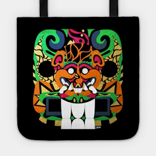 cougar with a smile in el salvador ancient arts Tote