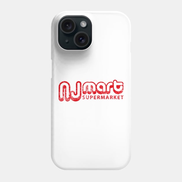 NJ Mart supermarket (aged look) Phone Case by MoviTees.com