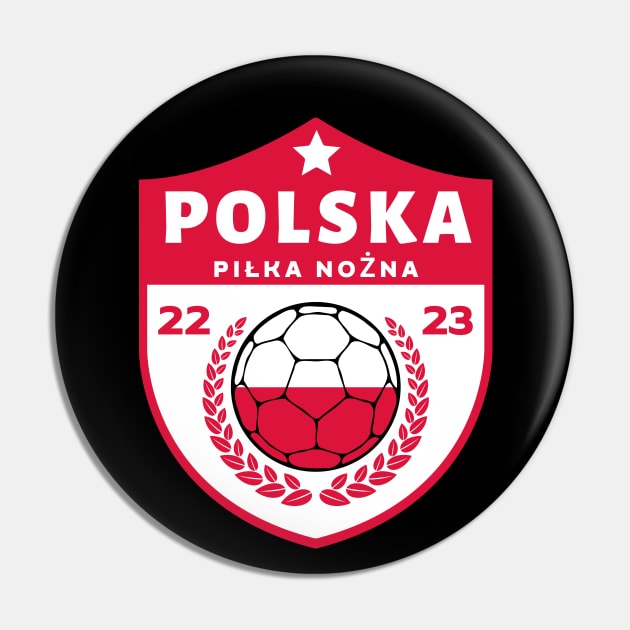 Polska Football Pin by footballomatic