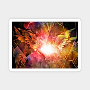 Wings Abstract painting Magnet
