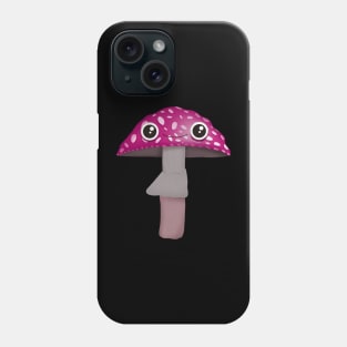 Kawaii Magenta Mushroom Phone Case