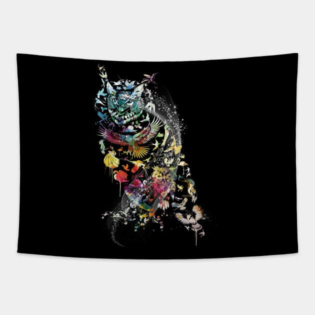 Cute Owl Lovers Costume Gift Tapestry by Pretr=ty