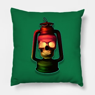 Skull Lantern Pillow