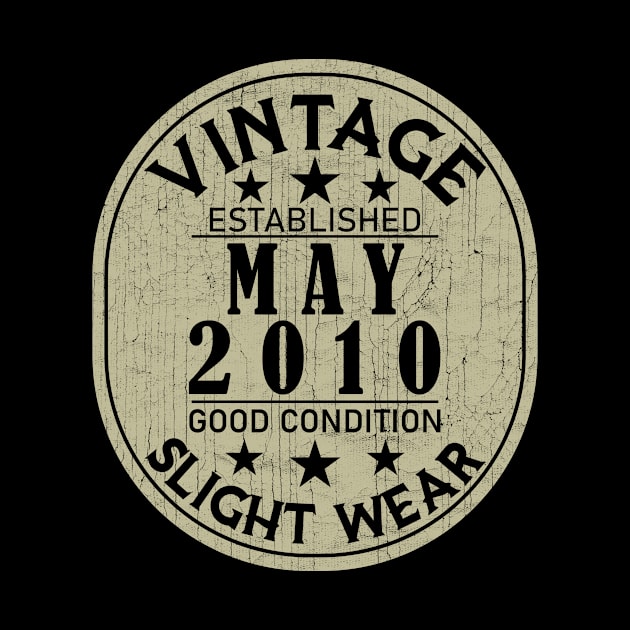 Vintage Established May 2010 - Good Condition Slight Wear by Stacy Peters Art