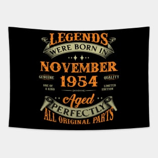 69th Birthday Gift Legends Born In November 1954 69 Years Old Tapestry