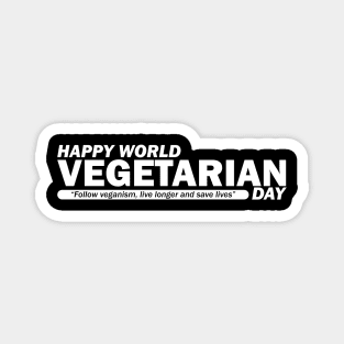 Happy World Vegetarian Day 2022 Magnet