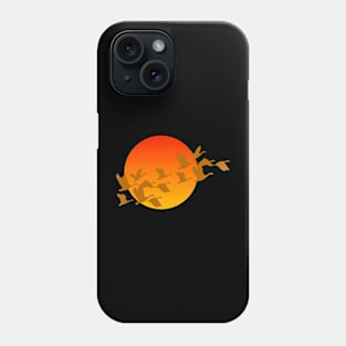 Fall Sun Geese Phone Case