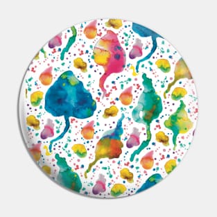 Watercolor Abstract Mushrooms Pin