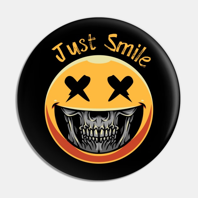 Just Smile Pin by UnluckyDesigns