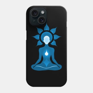 Aura Blue Meditation 07 Phone Case