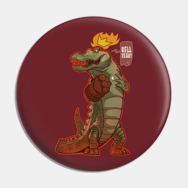 Crocodile from hell Pin by santaplix 