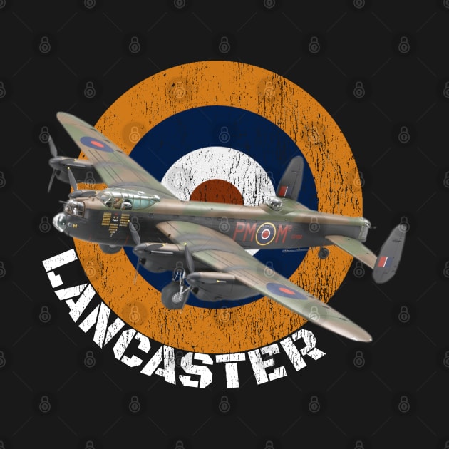 WW2 British Warplanes Lancaster Heavy Bomber Plane Spotting by F&L Design Co.