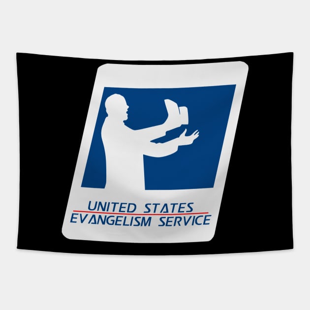 United States Evangelism Service Tapestry by CalledandChosenApparel