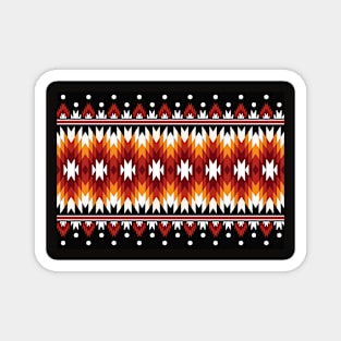 Abstract ethnic geometric pattern design Magnet