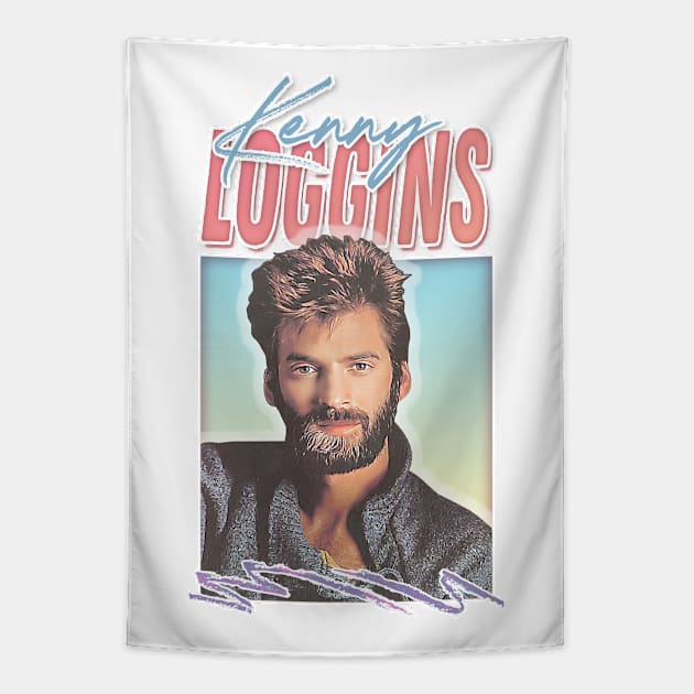 Kenny Loggins // Retro Aesthetic Fan Art Design Tapestry by DankFutura