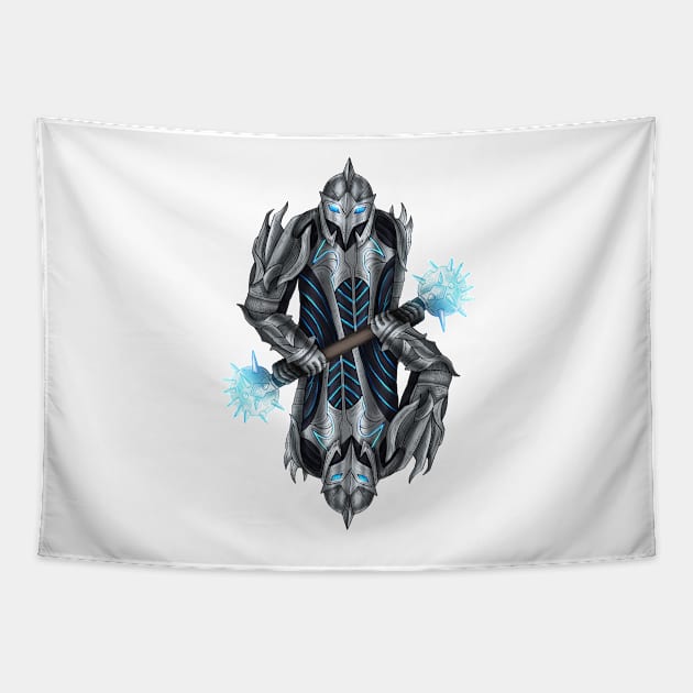 Futuristic knight Tapestry by TimeSkiff