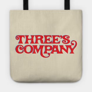 Threes Company Text Design Tote