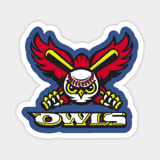 Owls Baseball Logo Magnet