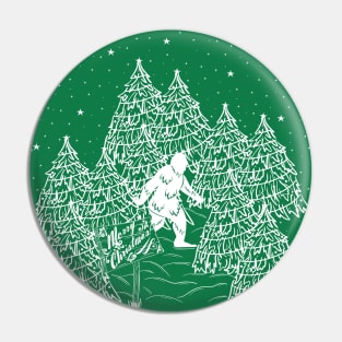 A Bigfoot Christmas Pin