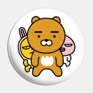 KakaoTalk Friends Muzi, Apeach & Ryan Trio Pin