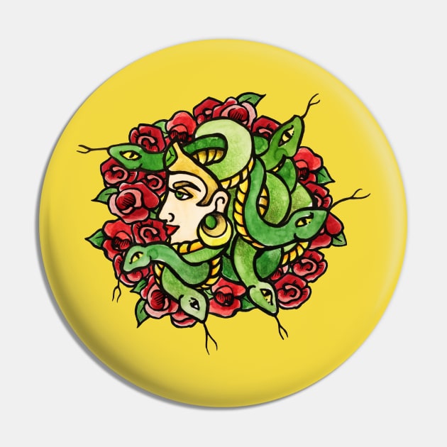 Medusa Pin by bubbsnugg