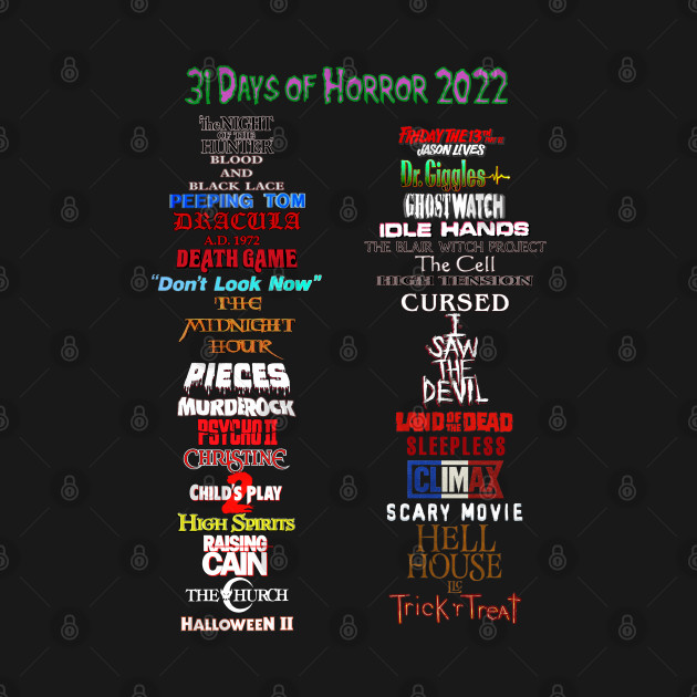 31 Days of Horror 2022 by Exploitation-Vocation