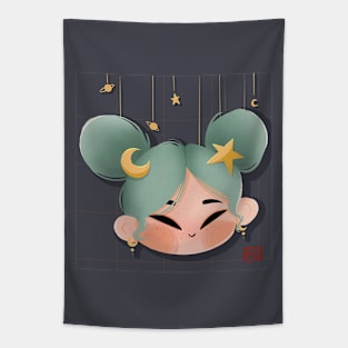 Space Girl Tapestry