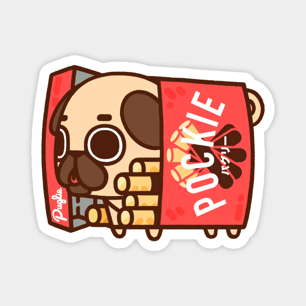 Pocky Puglie Magnet by Puglie Pug 