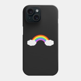 Rainbow With Clouds | Cute Felt Look Phone Case