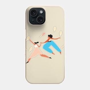 beautiful girl with best friend Phone Case