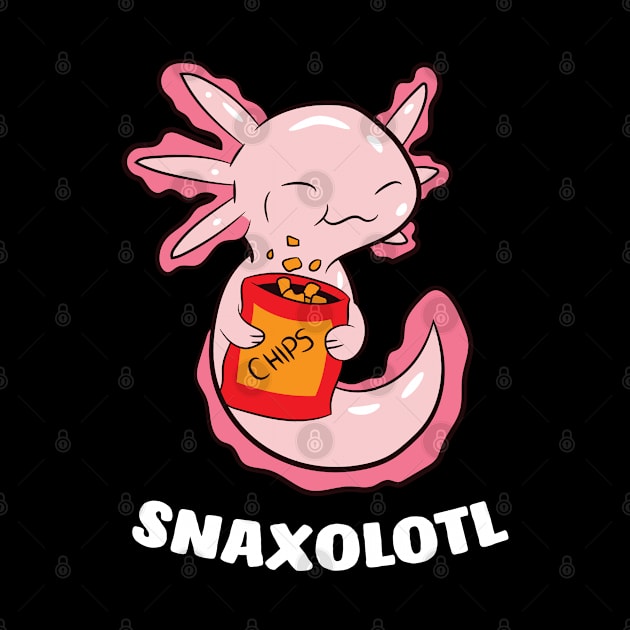 Cute Axolotl Lover Snaxolotl Kawaii Axolotl Food Sweets by EQDesigns