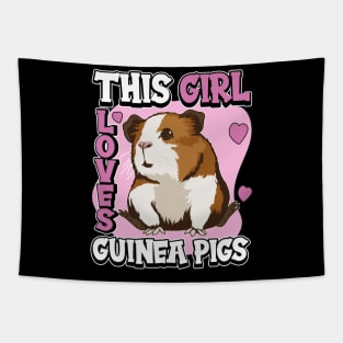 This Girl Loves Guinea Pigs Tapestry