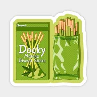 Japanese matcha biscuit sticks Magnet