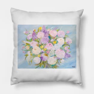 Peonies and Lilacs Pillow