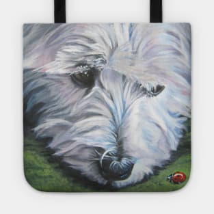 West Highland Terrier Fine Art Painting Tote