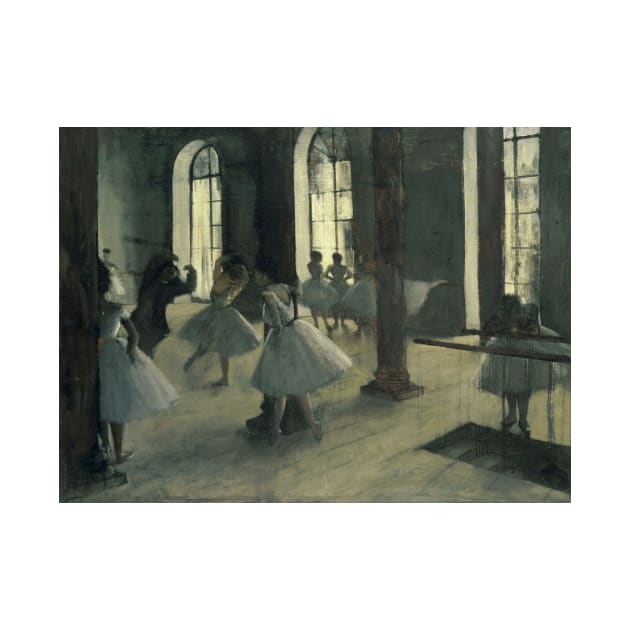 La Repetition au foyer de la danse by Edgar Degas by Classic Art Stall