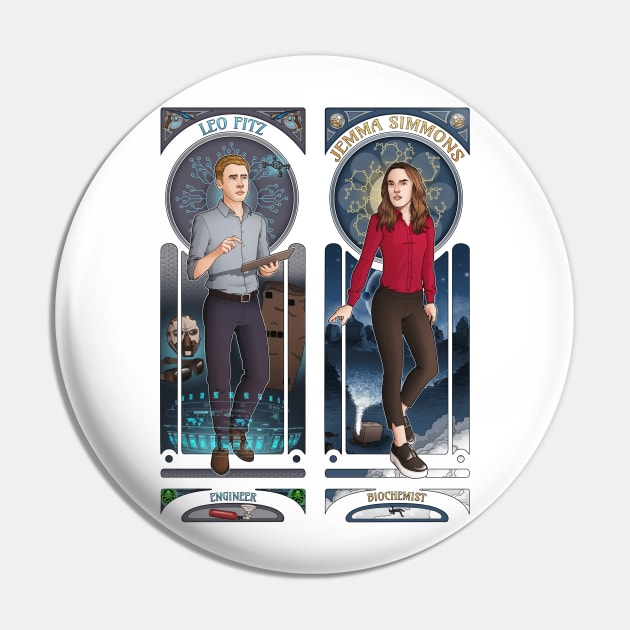 Art Nouveau - Fitzsimmons Pin by eclecticmuse