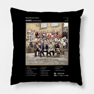 Mumford & Sons - Babel Tracklist Album Pillow