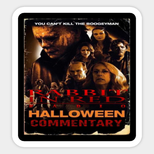 Rir Halloween 2018 Commentary Rabbit In Red Sticker Teepublic