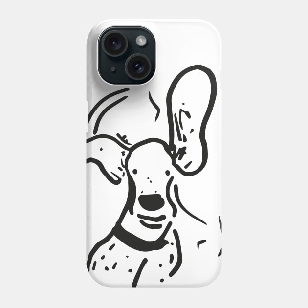 Basset Hound Dog Running Phone Case by albertbassethound