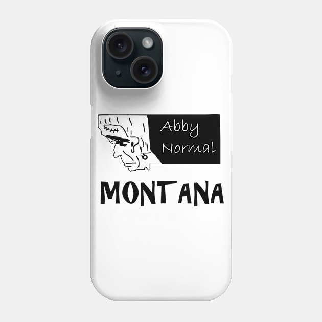 A funny map of Montana - 4 Phone Case by percivalrussell