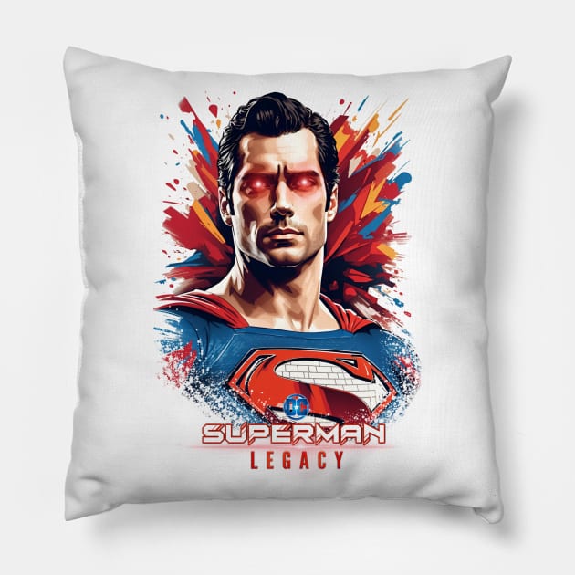 Henry Cavill as Superman: The Ultimate Graphic Design Pillow by Design Dynasty 