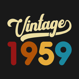 1959 Vintage Gift 61st Birthday Retro Style T-Shirt